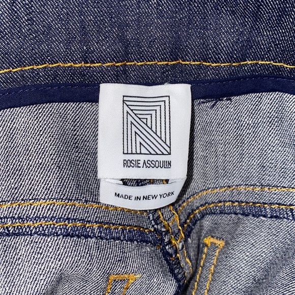 ROSIE ASSOULIN High-Rise Plaid-Pocket Flare-Leg Jeans (J1) - Picture 7 of 10